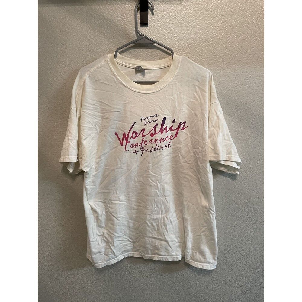 VTG Hanes 2005 Purpose Driven Conferences Of Worship And‎ Music Shirt Mens Large